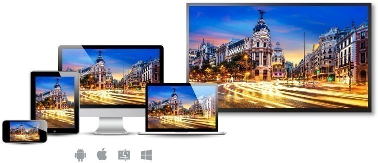 Screen mirror from Windows Android iMac iPhone to HDTV