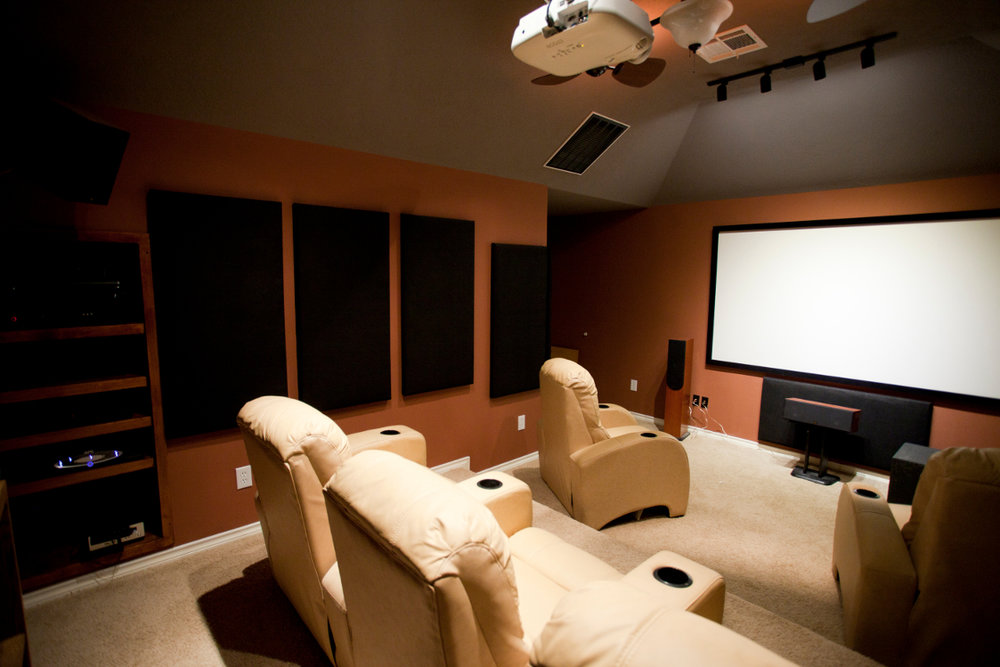 Home theater system for your man cave.