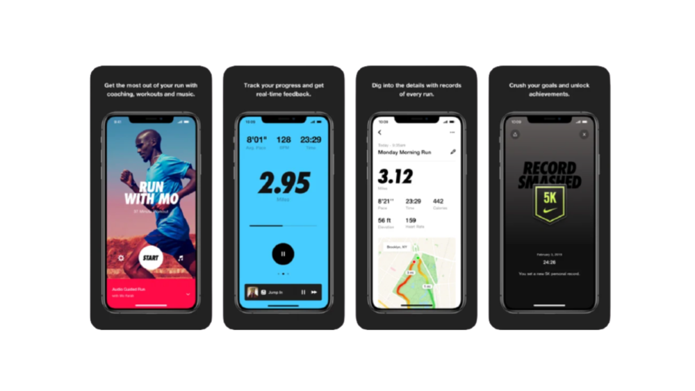 Nike Run Club app screenshot.