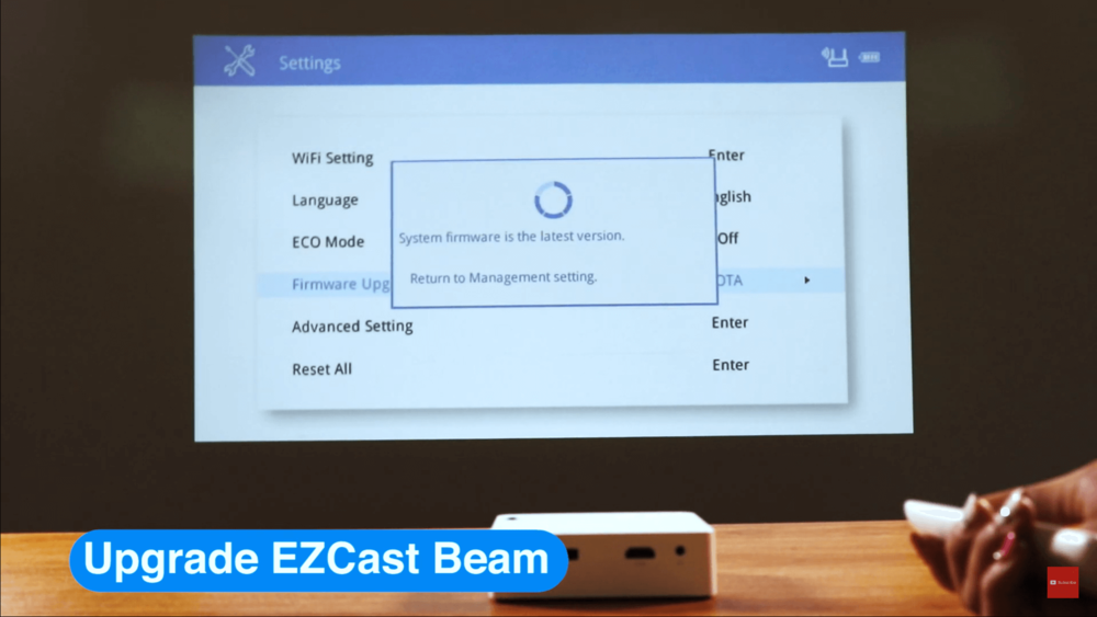 Upgrade your EZCast Beam J2 by yourself