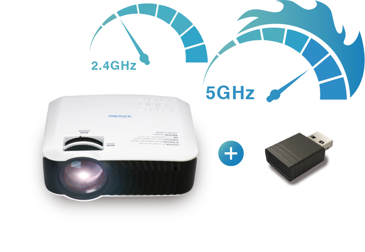 EZCast Beam V2支持2.4GHz和5GHz Wi-Fi網絡。