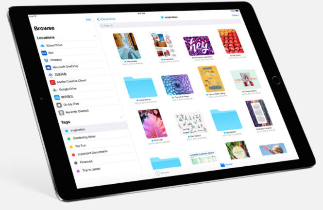  Files app to organise all your files in one place. Image source: Apple. 