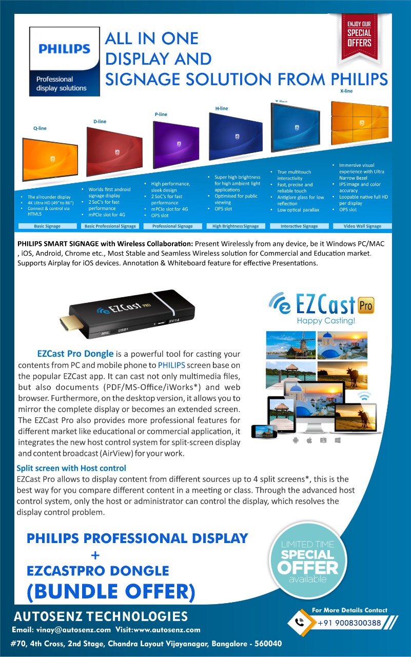 EZCast Pro dongle bundle offer from Autosenz Technologies.