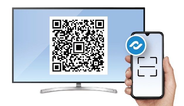 Scan the QR code of EZCast 2H with a smartphone to screen mirror instantly.